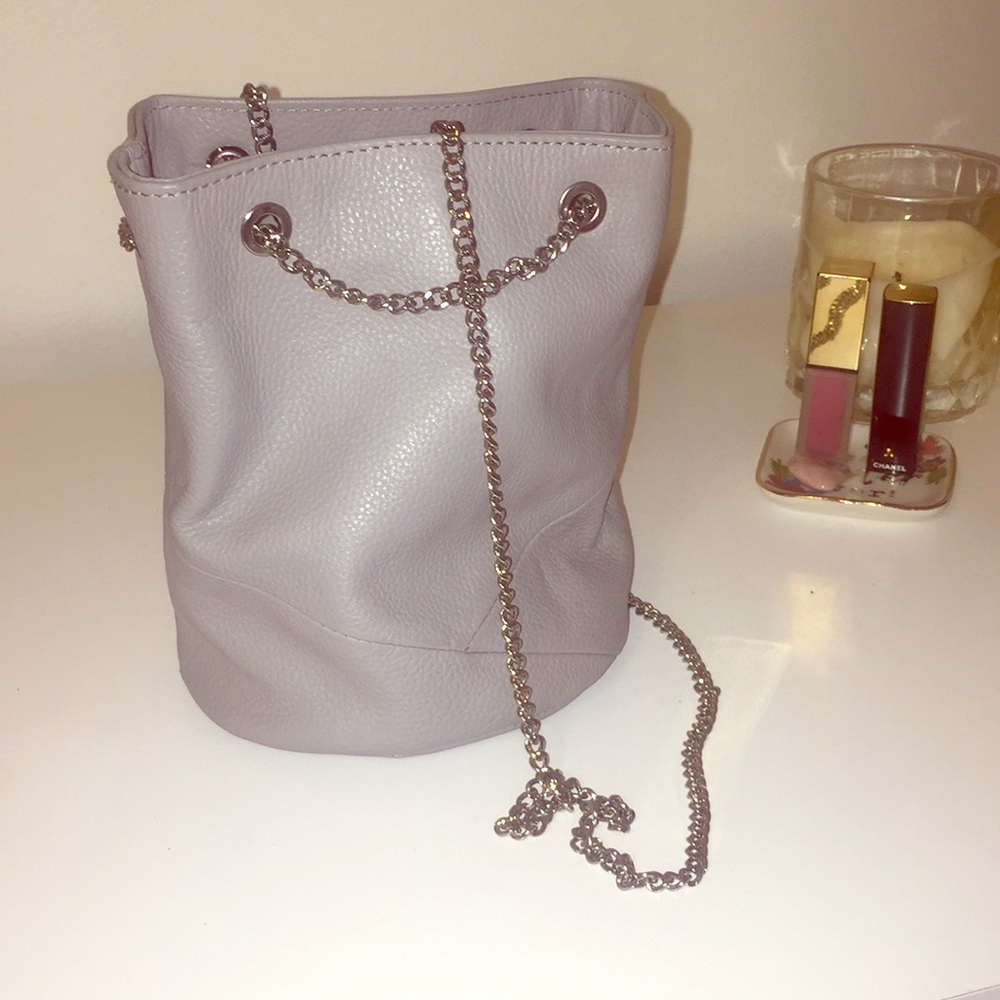 NWOT BARNEYS NEW YORK Leather Mini Bucket Bag ✨⚡️✨